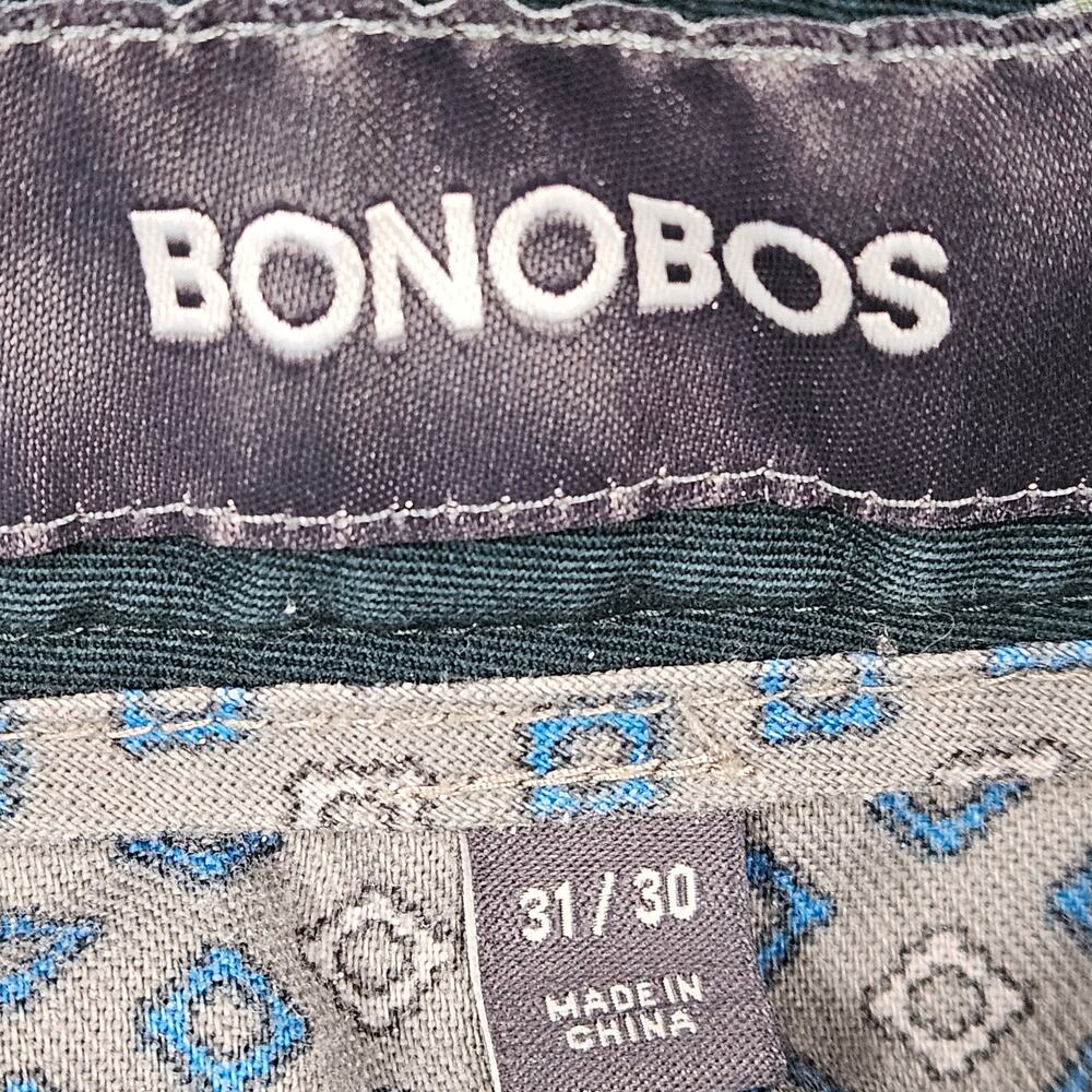 Bonobos Mens 31 Green‎ Chino Pants Athletic Fit Cotton Twill Casual 28.5 Inseam - Picture 4 of 11